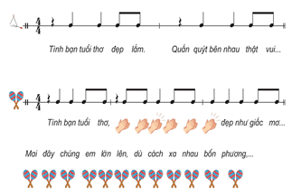 Giáo án Âm nhạc lớp 4 Kết nối tri thức Nhạc cụ: Thể hiện nhạc cụ gõ hoặc nhạc cụ giai điệu trang 50