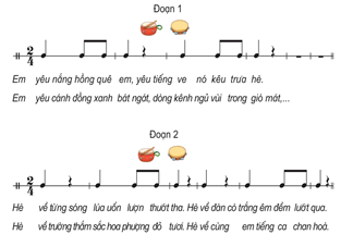 Giáo án Âm nhạc lớp 4 Kết nối tri thức Nhạc cụ: Thể hiện nhạc cụ gõ hoặc nhạc cụ giai điệu trang 66