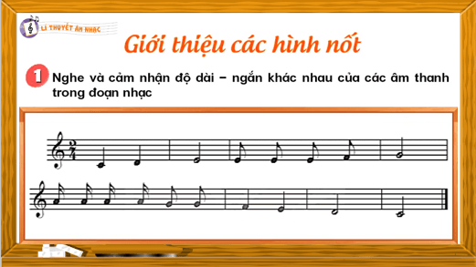Giáo án điện tử Âm nhạc lớp 4 Kết nối tri thức Lý thuyết âm nhạc: Giới thiệu các hình nốt | PPT Âm nhạc 4
