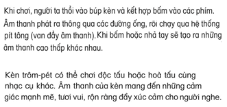 Giáo án Âm nhạc lớp 4 Kết nối tri thức Thường thức âm nhạc: Kèn trôm-pét (trumpet)