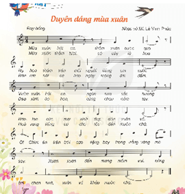 Giáo án Âm nhạc lớp 5 Kết nối tri thức Hát: Duyên dáng mùa xuân