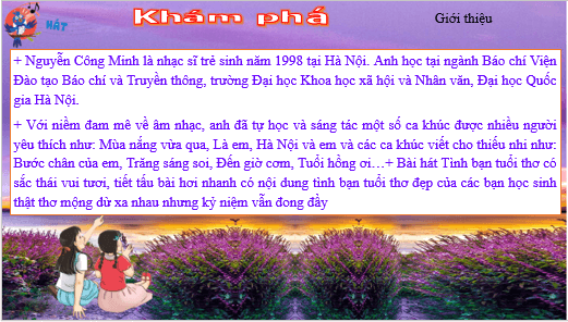 Giáo án điện tử Âm nhạc lớp 5 Kết nối tri thức Hát: Tuổi hồng ơi | PPT Âm nhạc 5