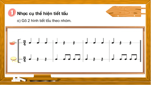 Giáo án điện tử Âm nhạc lớp 5 Kết nối tri thức Nhạc cụ: Nhạc cụ thể hiện tiết tấu và nhạc cụ thể hiện giai điệu trang 31 | PPT Âm nhạc 5
