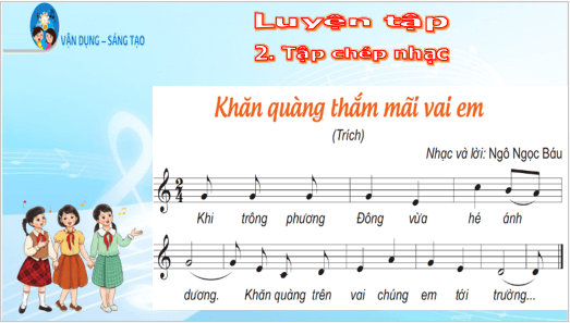 Giáo án điện tử Âm nhạc lớp 5 Kết nối tri thức Vận dụng – Sáng tạo trang 28 | PPT Âm nhạc 5