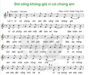 Giáo án Âm nhạc 6 Kết nối tri thức Hát: Đời sống không già vì có chúng em 