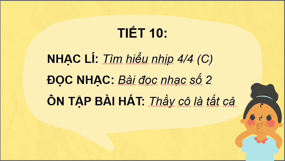 Giáo án điện tử Âm nhạc 6 Kết nối tri thức Lí thuyết âm nhạc: Tìm hiểu nhịp 4 4 | PPT Âm nhạc 6