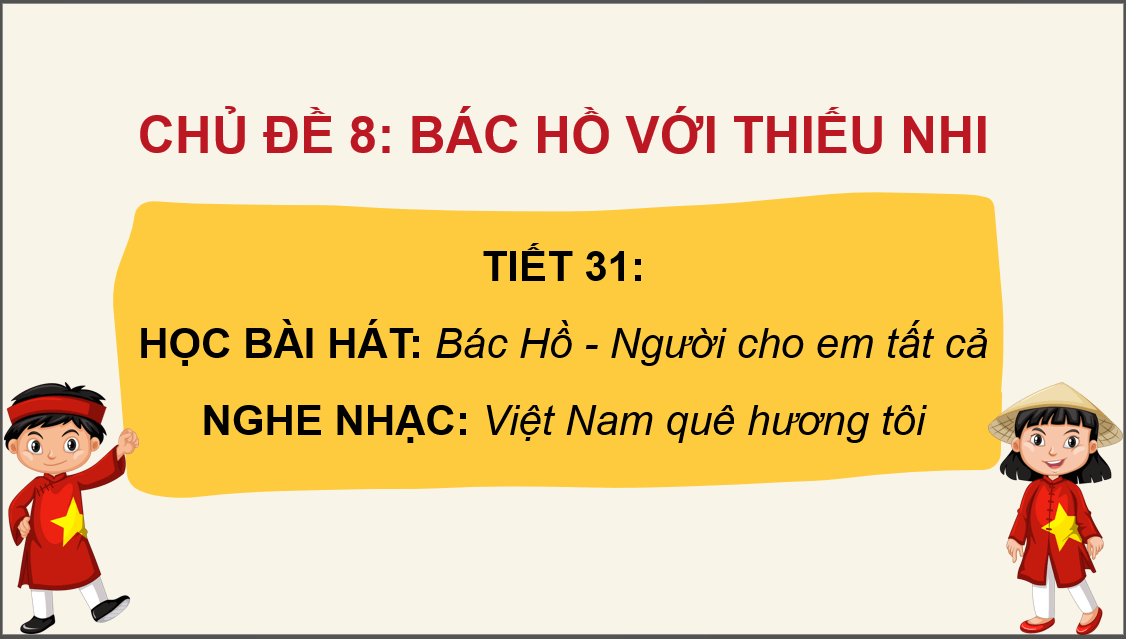Giáo án điện tử Âm nhạc 6 Kết nối tri thức Nghe nhạc: Nghe bài hát Việt Nam quê hương tôi | PPT Âm nhạc 6