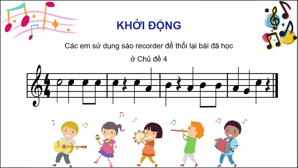 Giáo án điện tử Âm nhạc 6 Kết nối tri thức Nhạc cụ: Recorder hoặc kèn phím trang 51 | PPT Âm nhạc 6