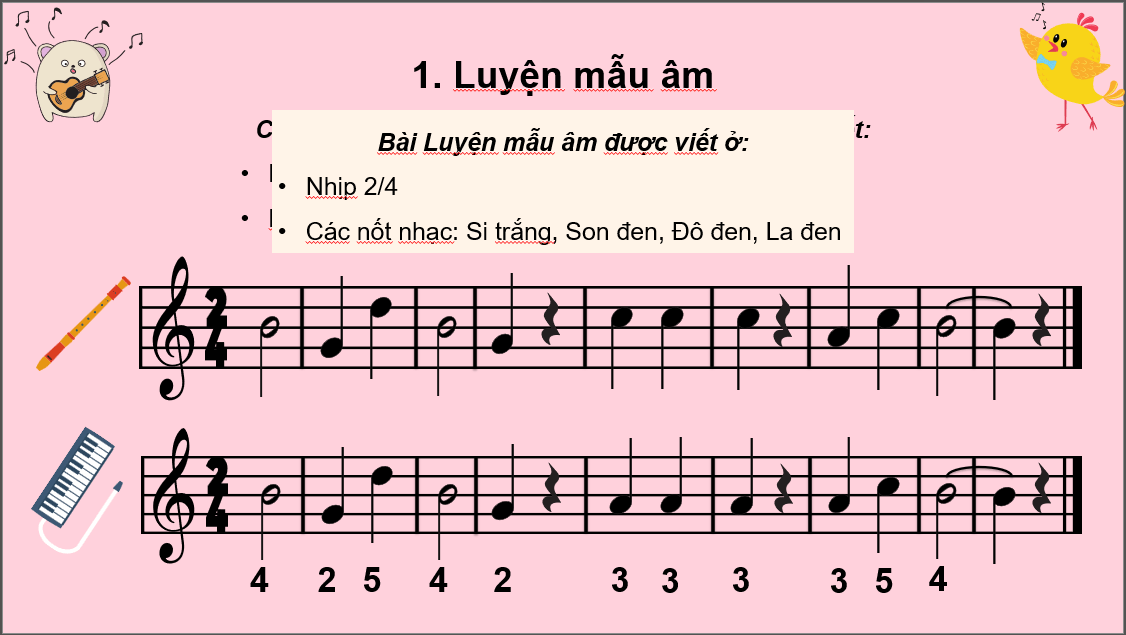 Giáo án điện tử Âm nhạc 6 Kết nối tri thức Nhạc cụ: Recorder hoặc kèn phím trang 64 | PPT Âm nhạc 6