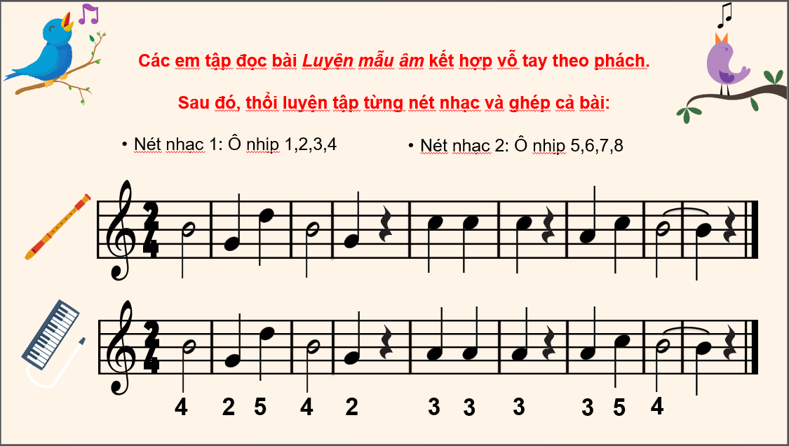 Giáo án điện tử Âm nhạc 6 Kết nối tri thức Nhạc cụ: Recorder hoặc kèn phím trang 64 | PPT Âm nhạc 6