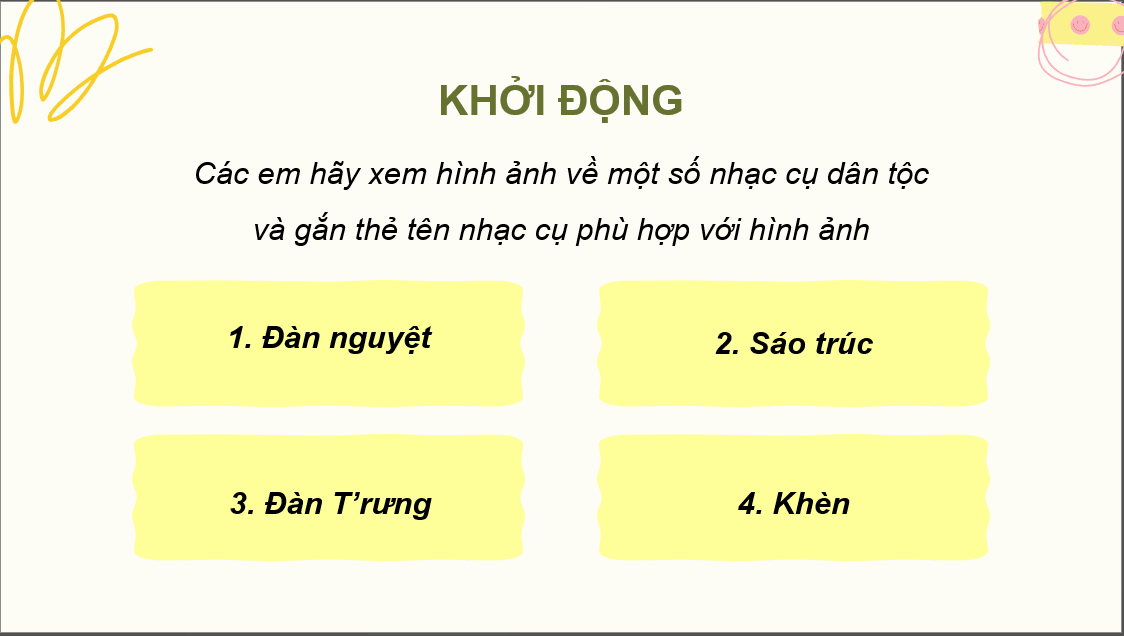 Giáo án điện tử Âm nhạc 6 Kết nối tri thức Thưởng thức âm nhạc: Giới thiệu khèn và sáo trúc | PPT Âm nhạc 6