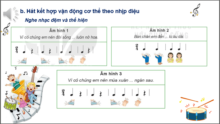 Giáo án điện tử Âm nhạc 6 Kết nối tri thức Vận dụng - Sáng tạo trang 20 | PPT Âm nhạc 6