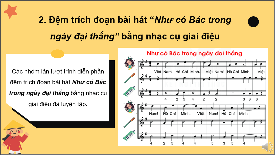 Giáo án điện tử Âm nhạc 6 Kết nối tri thức Vận dụng - sáng tạo trang 65 | PPT Âm nhạc 6