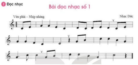 Giáo án Âm nhạc 7 Kết nối tri thức Đọc nhạc: Bài đọc nhạc số 1 