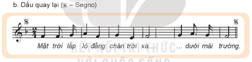 Giáo án Âm nhạc 7 Kết nối tri thức Lí thuyết âm nhạc: Dấu nhắc lại, dấu quay lại, khung thay đổi 