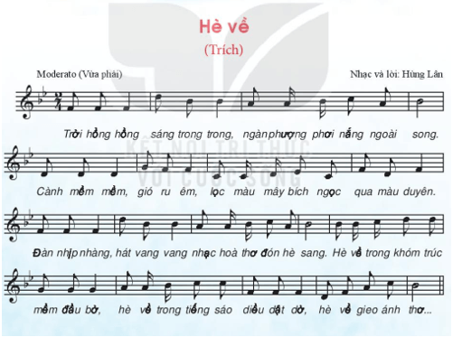 Giáo án Âm nhạc 7 Kết nối tri thức Nghe nhạc: Hè về 