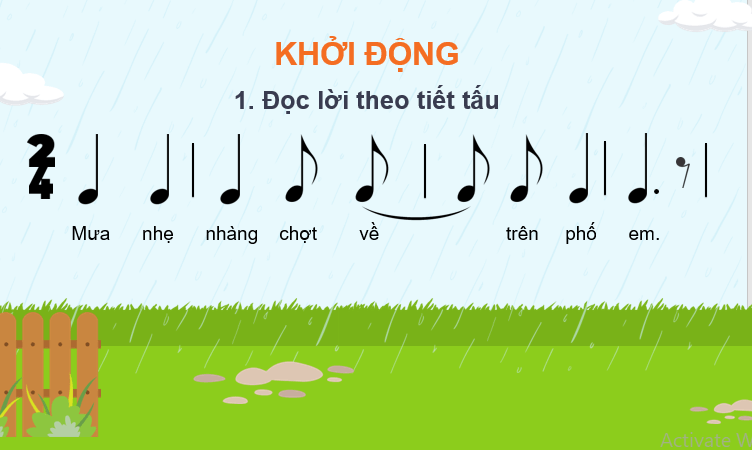 Giáo án điện tử Âm nhạc 7 Kết nối tri thức Hát: Bài hát Mưa hè | PPT Âm nhạc 7