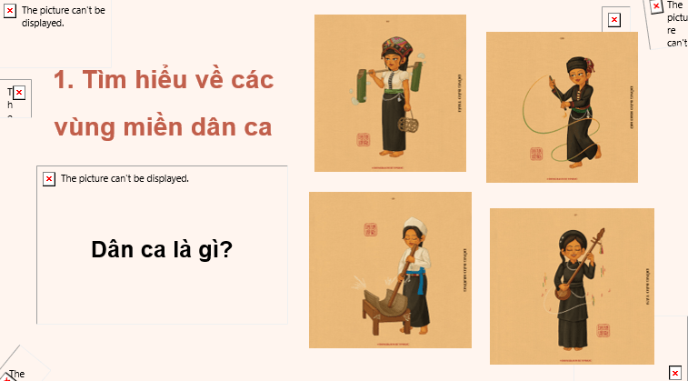 Giáo án điện tử Âm nhạc 7 Kết nối tri thức Thường thức âm nhạc: Dân ca một số vùng miền Việt Nam | PPT Âm nhạc 7