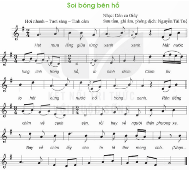 Giáo án Âm nhạc 8 Kết nối tri thức Hát: Bài hát Soi bóng bên hồ