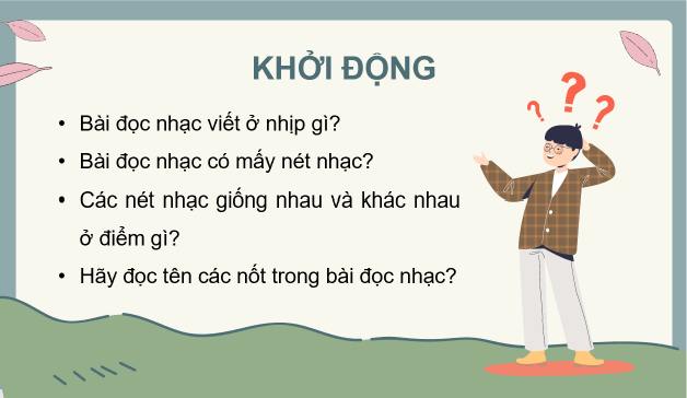 Giáo án điện tử Âm nhạc 8 Kết nối tri thức Đọc nhạc: Bài đọc nhạc số 4 | PPT Âm nhạc 8