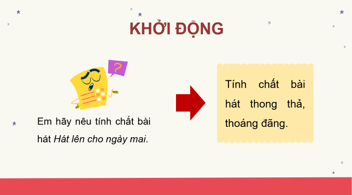 Giáo án điện tử Âm nhạc 8 Kết nối tri thức Hát: Bài hát Hát lên cho ngày mai | PPT Âm nhạc 8