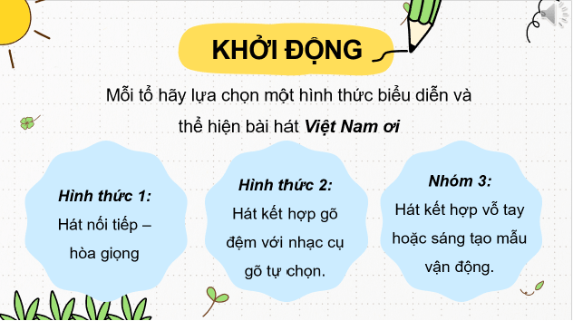 Giáo án điện tử Âm nhạc 8 Kết nối tri thức Vận dụng - Sáng tạo trang 18 | PPT Âm nhạc 8