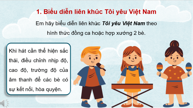 Giáo án điện tử Âm nhạc 8 Kết nối tri thức Vận dụng - Sáng tạo trang 26 | PPT Âm nhạc 8