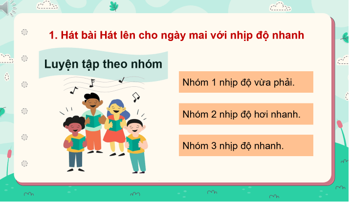 Giáo án điện tử Âm nhạc 8 Kết nối tri thức Vận dụng - Sáng tạo trang 50 | PPT Âm nhạc 8