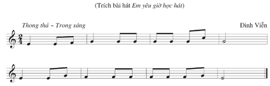 Giáo án Âm nhạc 9 Kết nối tri thức Đọc nhạc: Bài đọc nhạc số 1