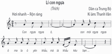 Giáo án Âm nhạc 9 Kết nối tri thức Nghe nhạc: Bài hát Lí ngựa ô (Dân ca Trung Bộ)