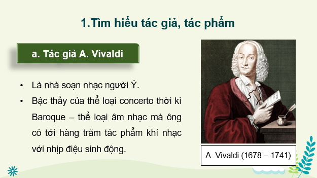 Giáo án điện tử Âm nhạc 9 Kết nối tri thức Nghe nhạc: Tác phẩm Mùa xuân | PPT Âm nhạc 9