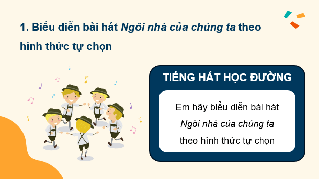 Giáo án điện tử Âm nhạc 9 Kết nối tri thức Vận dụng – Sáng tạo trang 42 | PPT Âm nhạc 9
