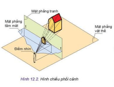 Giáo án Công nghệ 10 Kết nối tri thức Bài 12: Hình chiếu phối cảnh