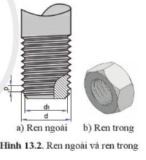 Giáo án Công nghệ 10 Cánh diều Bài 13: Biểu diễn ren