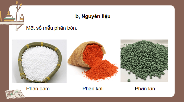 Giáo án điện tử Công nghệ 10 Kết nối tri thức Bài 10: Thực hành: Nhận biết một số loại phân bón hoá học | PPT Công nghệ 10