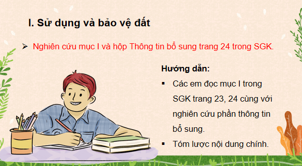 Giáo án điện tử Công nghệ 10 Kết nối tri thức Bài 4: Sử dụng, cải tạo và bảo vệ đất trồng | PPT Công nghệ 10