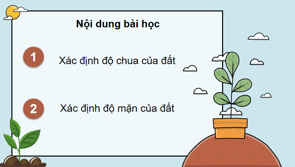 Giáo án điện tử Công nghệ 10 Kết nối tri thức Bài 6: Thực hành: Xác định độ chua và độ mặn của đất | PPT Công nghệ 10