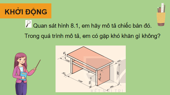 Giáo án điện tử Công nghệ 10 Kết nối tri thức Bài 8: Bản vẽ kĩ thuật và tiêu chuẩn trình bày bản vẽ kĩ thuật | PPT Công nghệ 10