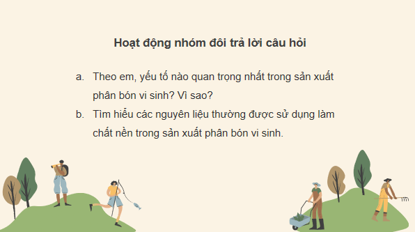 Giáo án điện tử Công nghệ 10 Kết nối tri thức Bài 9: Sử dụng công nghệ vi sinh trong sản xuất phân bón | PPT Công nghệ 10