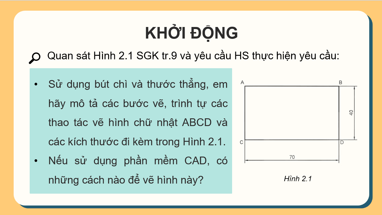 Giáo án điện tử Chuyên đề Công nghệ 10 Kết nối tri thức Bài 2: Sử dụng phần mềm CAD để lập bản vẽ kĩ thuật | PPT Chuyên đề Công nghệ 10