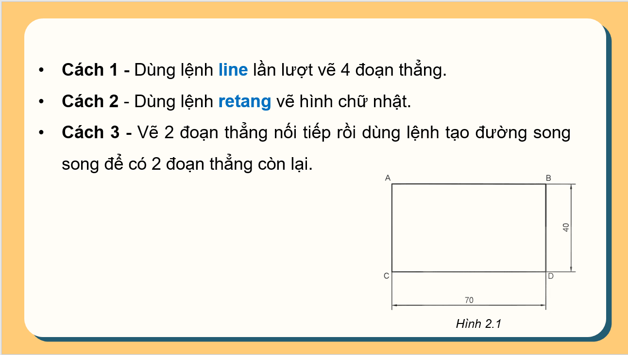 Giáo án điện tử Chuyên đề Công nghệ 10 Kết nối tri thức Bài 2: Sử dụng phần mềm CAD để lập bản vẽ kĩ thuật | PPT Chuyên đề Công nghệ 10