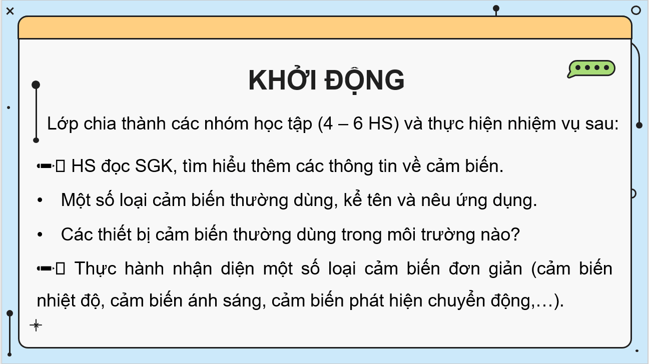 Giáo án điện tử Chuyên đề Công nghệ 10 Kết nối tri thức Bài 5: Công nghệ cảm biến | PPT Chuyên đề Công nghệ 10
