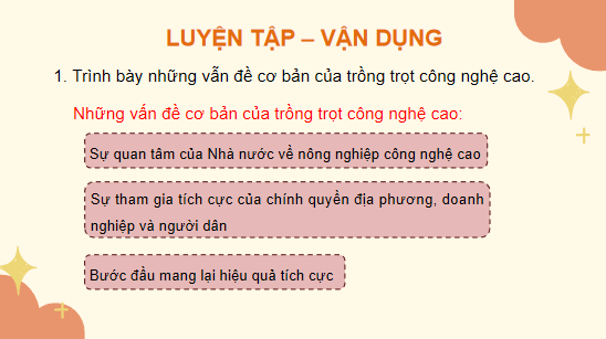Giáo án điện tử Công nghệ 10 Kết nối tri thức Ôn tập chương 7 | PPT Công nghệ 10