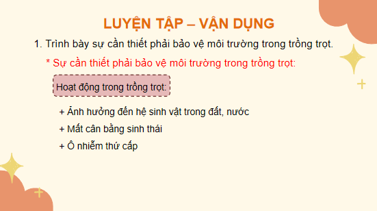 Giáo án điện tử Công nghệ 10 Kết nối tri thức Ôn tập chương 8 | PPT Công nghệ 10