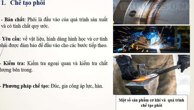 Giáo án Công nghệ 11 Kết nối tri thức Bài 11: Quá trình sản xuất cơ khí