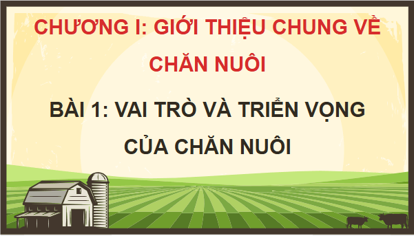 Giáo án điện tử Công nghệ 11 Kết nối tri thức Bài 1: Vai trò và triển vọng của chăn nuôi | PPT Công nghệ 11