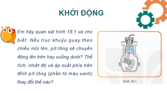 Giáo án điện tử Công nghệ 11 Kết nối tri thức Bài 18: Nguyên lí làm việc của động cơ đốt trong | PPT Công nghệ 11