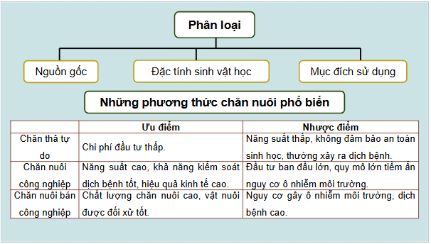 Giáo án điện tử Công nghệ 11 Kết nối tri thức Bài 2: Vật nuôi và phương thức chăn nuôi | PPT Công nghệ 11