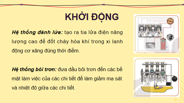 Giáo án điện tử Công nghệ 11 Kết nối tri thức Bài 20: Các hệ thống trong động cơ đốt trong | PPT Công nghệ 11