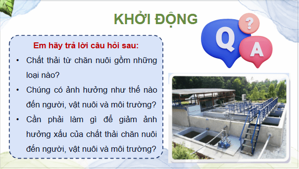 Giáo án điện tử Công nghệ 11 Kết nối tri thức Bài 22: Xử lí chất thải chăn nuôi | PPT Công nghệ 11